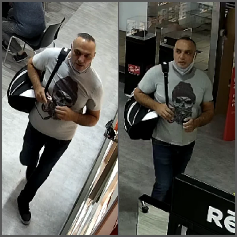 Ten mężczyzna podejrzewany jest o kradzież okularów. Rozpoznajesz?