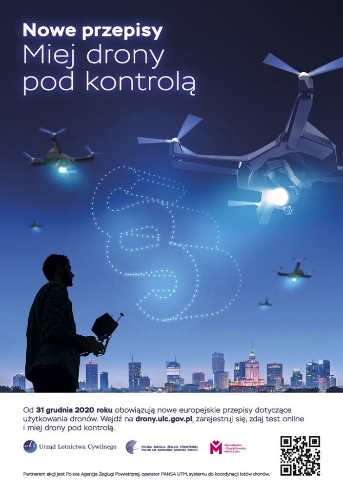 "Miej drony pod kontrolą" - od 31 grudnia nowe przepisy