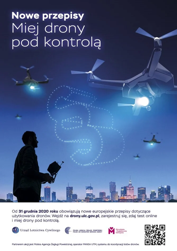 "Miej drony pod kontrolą" - od 31 grudnia nowe przepisy