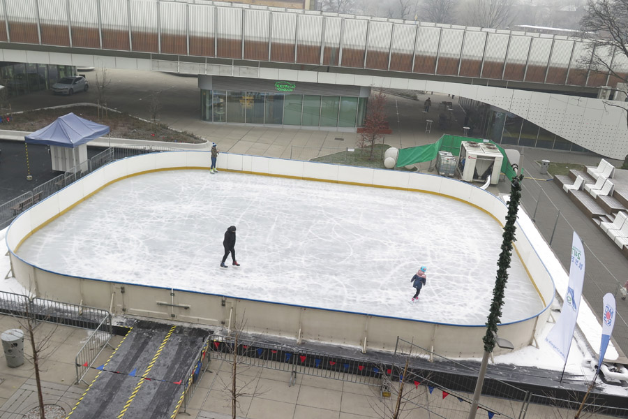 Lodowisko na Rynku w Chorzowie wystartowało