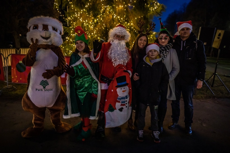 W Parku Śląskim rozbłysła świąteczna choinka