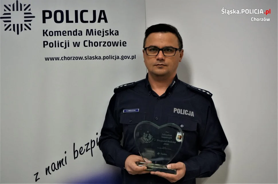 Chorzowski policjant laureatem konkursu "Przyjaciel Rodziny 2020"