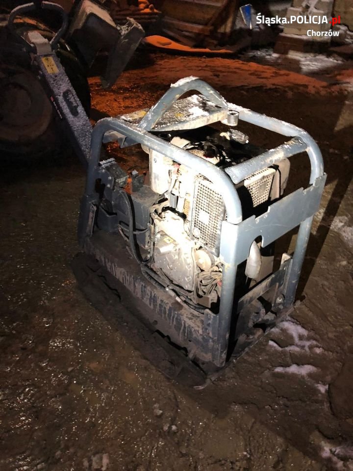 Chorzów: Kryminalni odzyskali zagęszczarkę wartą 27 tys. złotych