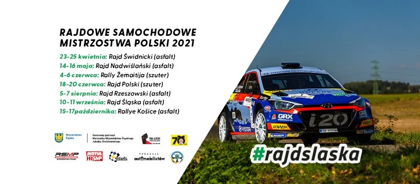 Piąty raz z rzędu – Rajd Śląska w kalendarzu Mistrzostw Polski 2021