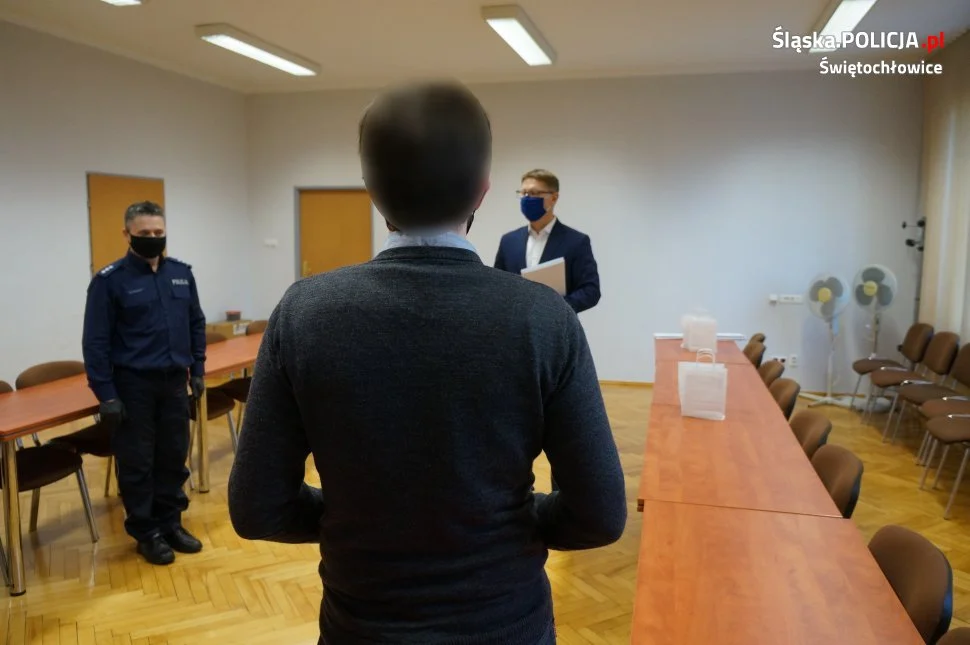 Czterem osobom podziękowano za wzorową postawę obywatelską