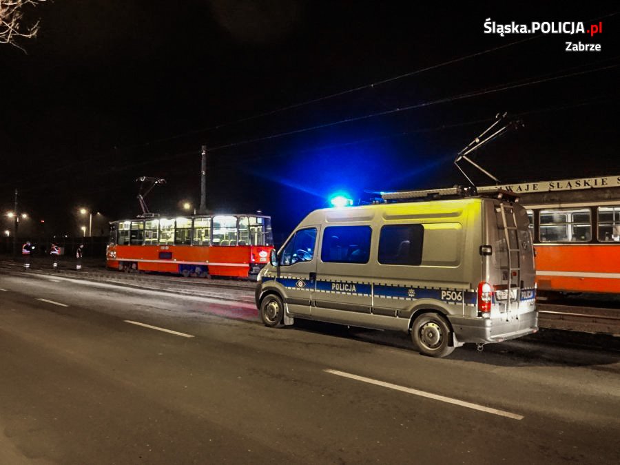 Zabrze: Śmiertelny wypadek na przystanku tramwajowym przy ulicy Józefa Lompy