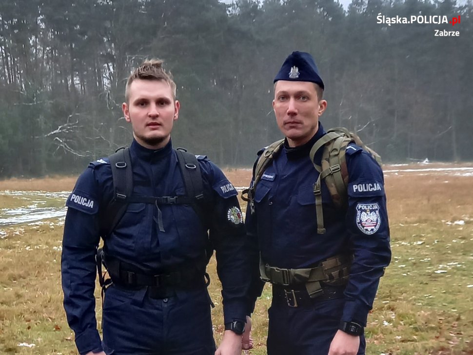 Zabrzańscy policjanci pobiegli dla Piotra