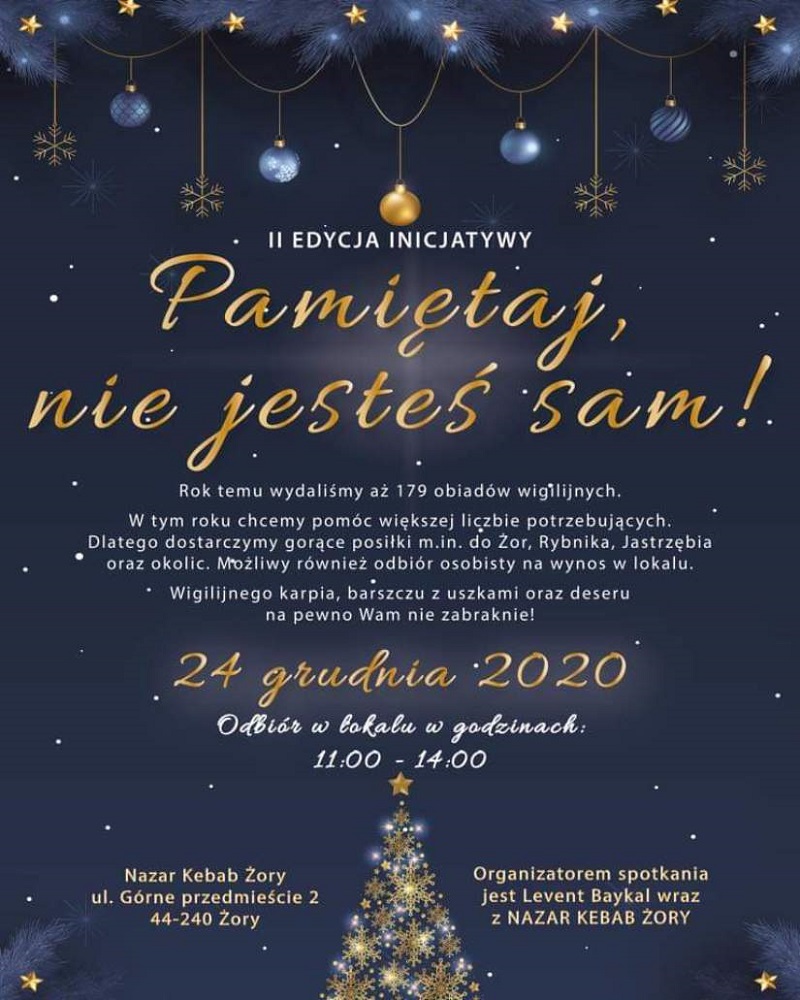 Wigilijny poczęstunek dla bezdomnych i potrzebujących