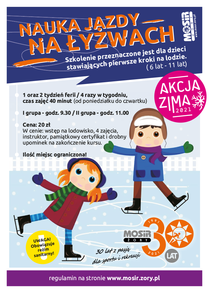 Akcja zima 2021 - Nauka jazdy na łyżwach
