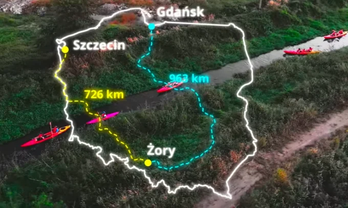 MuzyKajaka w nowym teledysku zapewnia, że z Żor dopłyniemy kajakiem nad morze