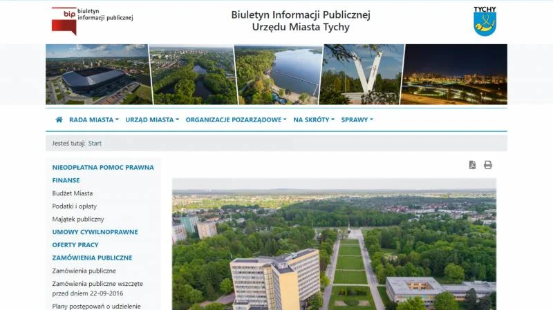 Biuletyn Informacji Publicznej Urzędu Miasta Tychy w nowej odsłonie