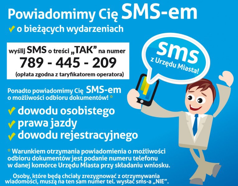 Nowy numer dostępowy do miejskiej - darmowej - bramki SMS