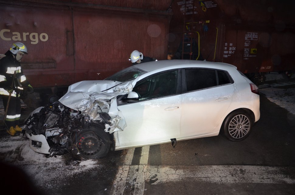 Nie zdążył wyhamować i wjechał w lokomotywę