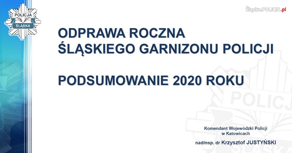 Śląska Policja podsumowała 2020 rok