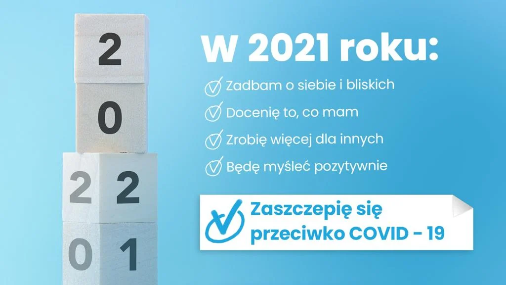 Do listy postanowień noworocznych: zaszczepię się!