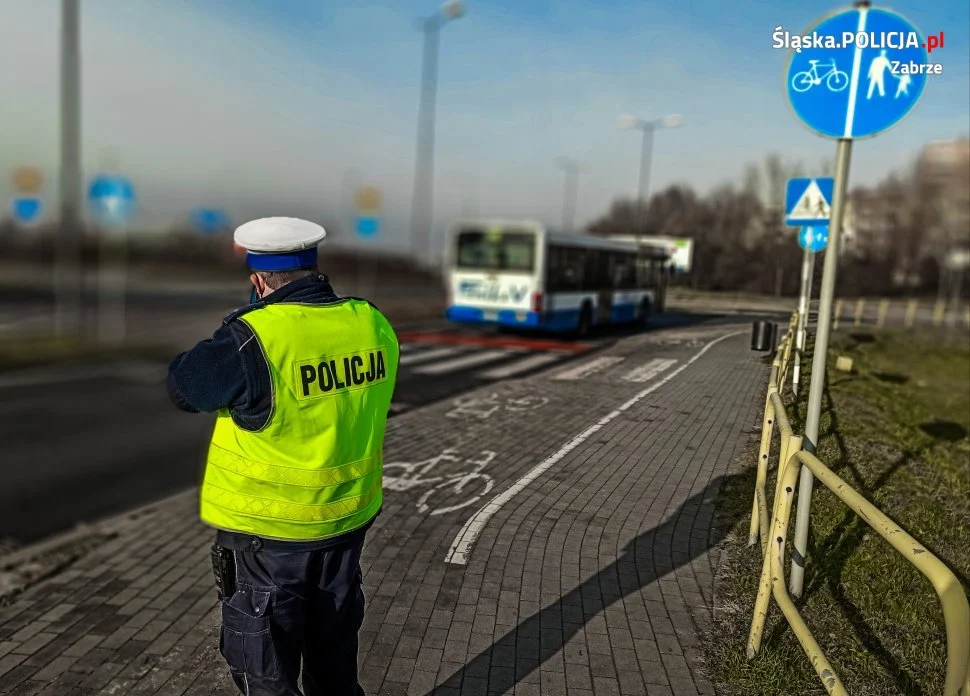 Pierwsze w tym roku działania Bezpieczny Pieszy na zabrzańskich drogach