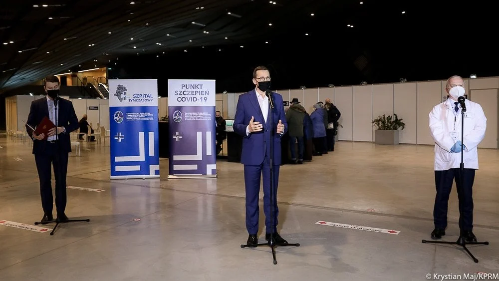 Premier Mateusz Morawiecki odwiedził dzisiaj MCK w Katowicach