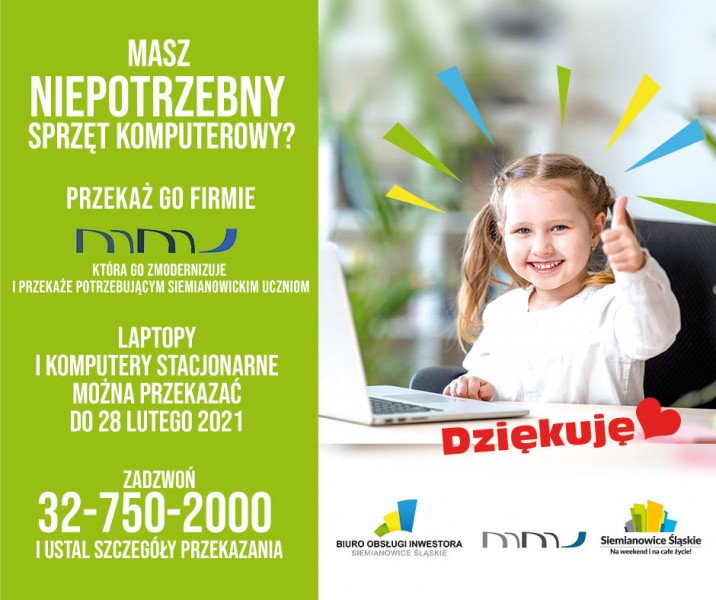 Zbieranie sprzętu komputerowego dla uczniów