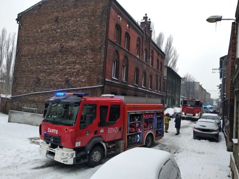 Pożar mieszkania przy ulicy Szeflera w Siemianowicach Śląskich