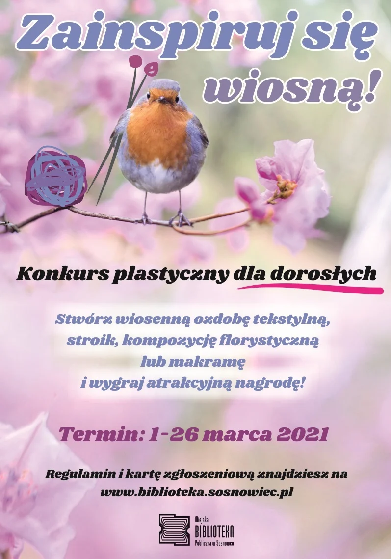 „Zainspiruj się wiosną” – konkurs z nagrodami MBP w Sosnowcu
