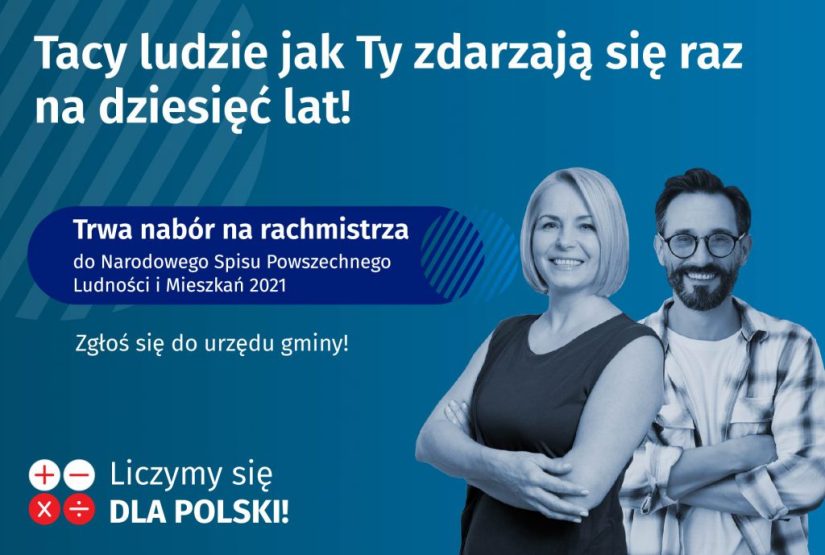 Trwa nabór na rachmistrzów Narodowego Spisu Powszechnego Ludności i Mieszkań 2021!