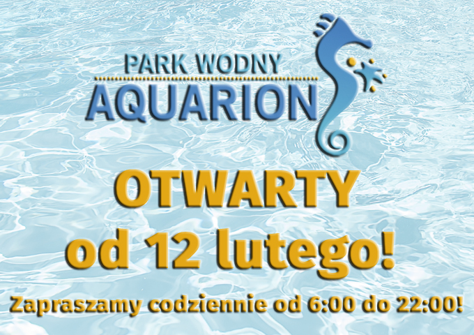 Park Wodny Aquarion jest otwarty dla wszystkich! Wracają też „Bezpłatne poniedziałki”