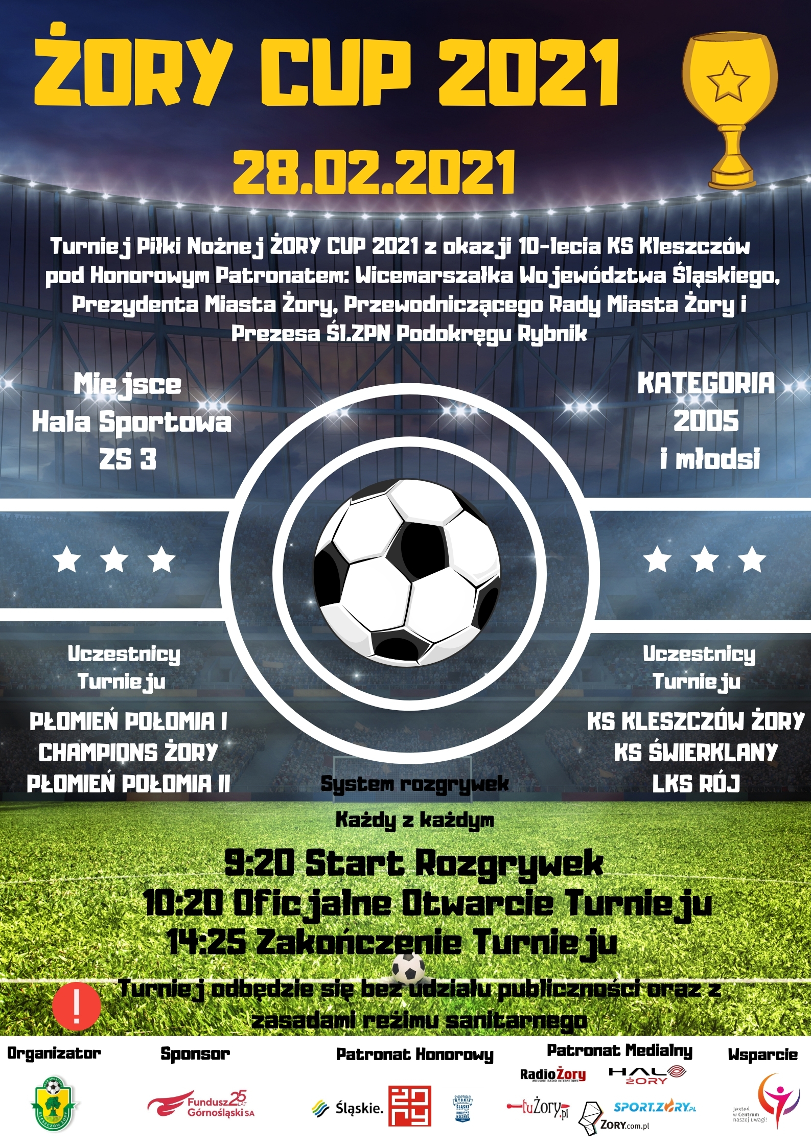 Trzeci halowy turniej piłki nożnej ŻORY CUP 2021