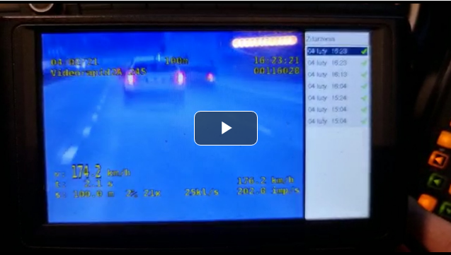 Pędził 174 km/h. Pirat drogowy zatrzymany przez zabrzańską drogówkę