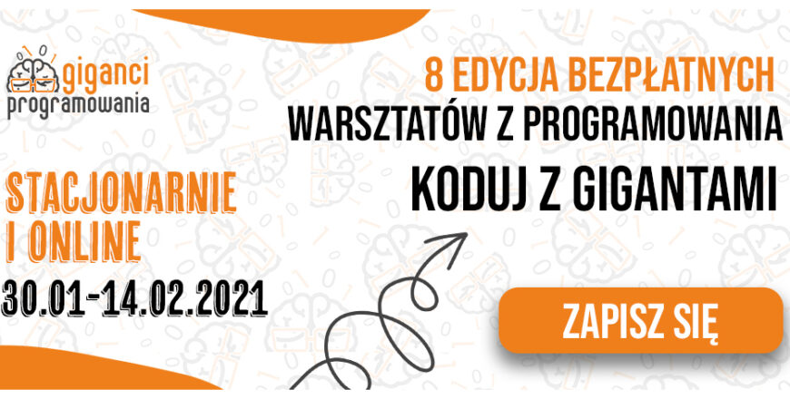 Bezpłatne warsztaty z programowania dla dzieci i młodzieży