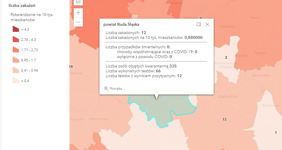 Koronawirus. W województwie śląskim wykryto 373 nowe zakażenia