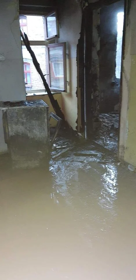 Pożar mieszkania przy ul. Górnicze 3