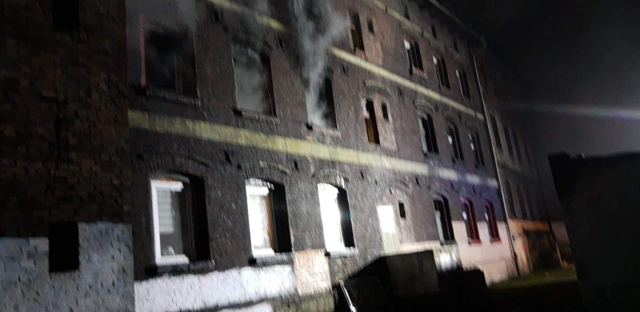 Pożar mieszkania przy ul. Górnicze 4