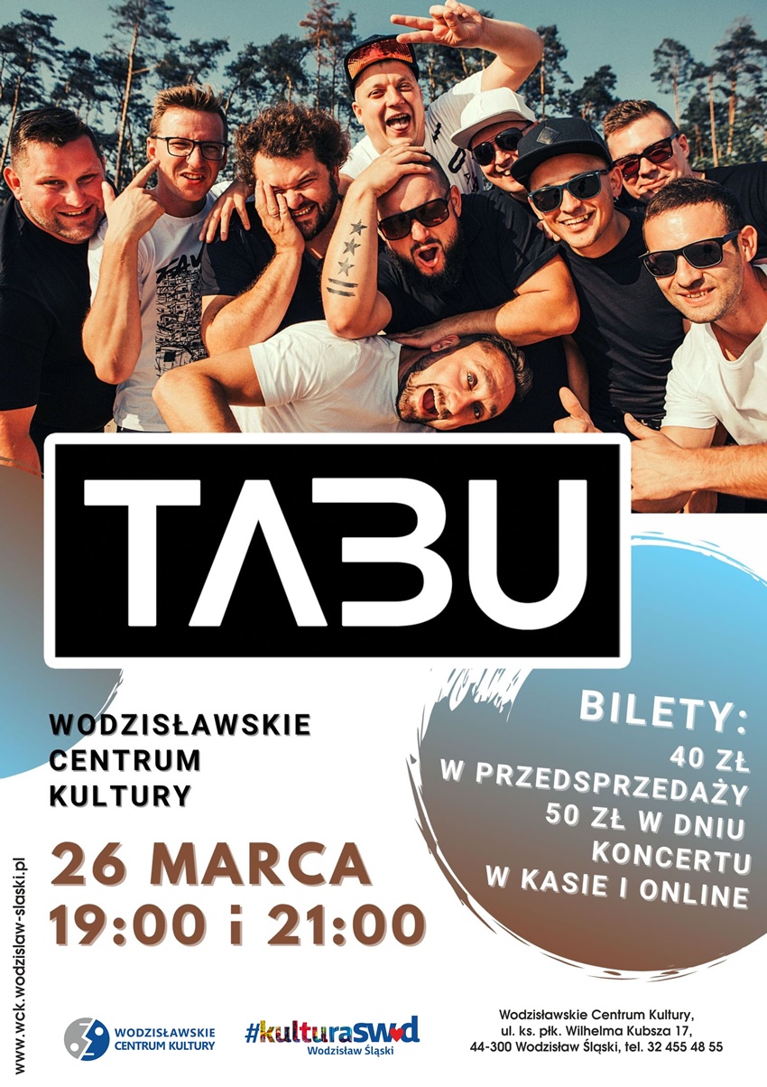 Tabu na wodzisławskiej scenie - Wodzisławskie Centrum Kultury zaprasza