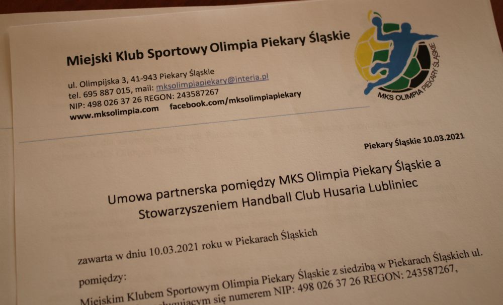 Olimpia podpisała umowę z Husarią Lubliniec