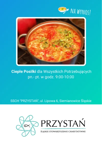 "Przystań" - ciepły posiłek dla każdego potrzebującego