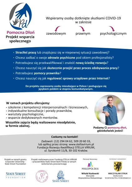 Pomocna Dłoń - dla tych, którzy ucierpieli z powodu pandemii