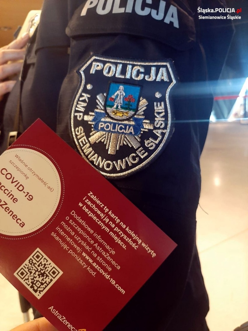 Pierwsi siemianowiccy policjanci zaszczepieni