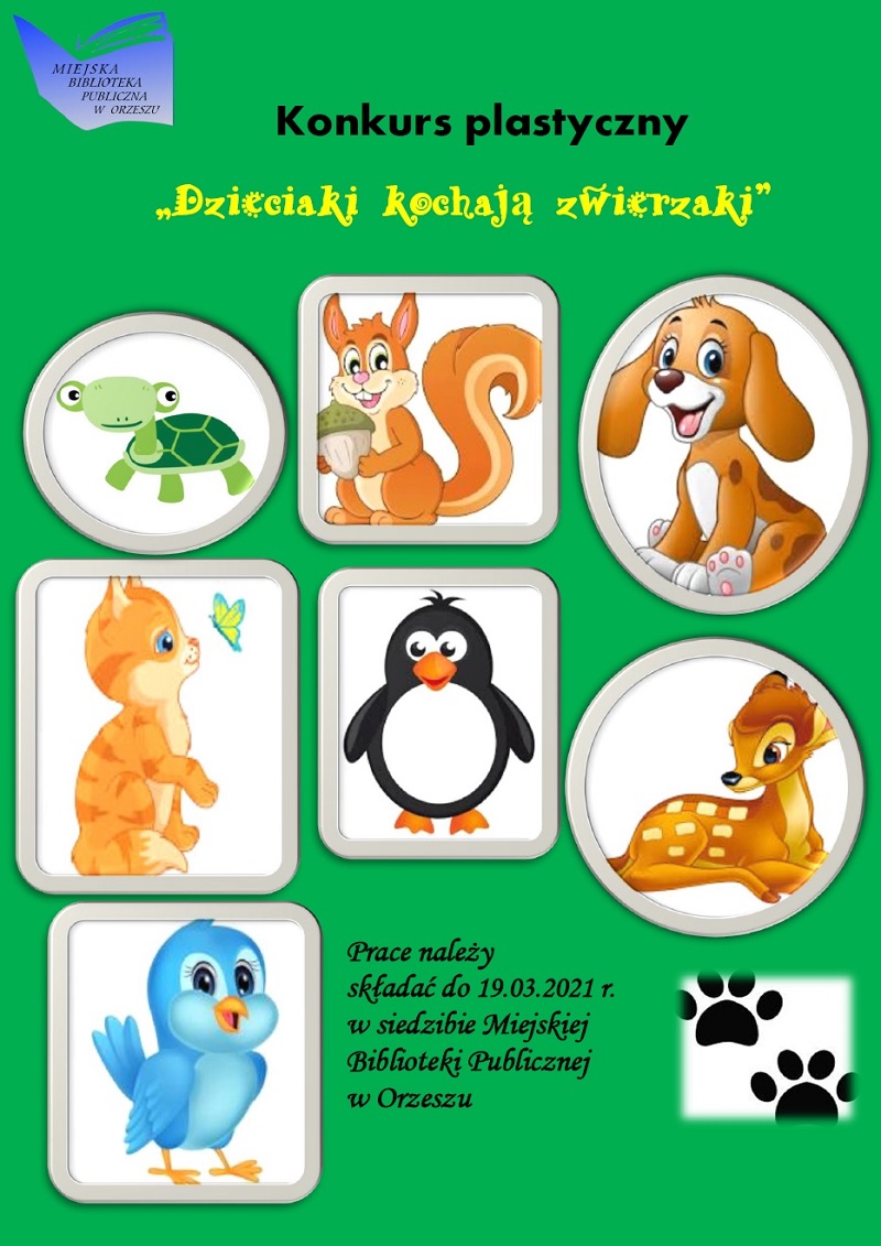 Konkurs plastyczny - Dzieciaki kochają zwierzaki