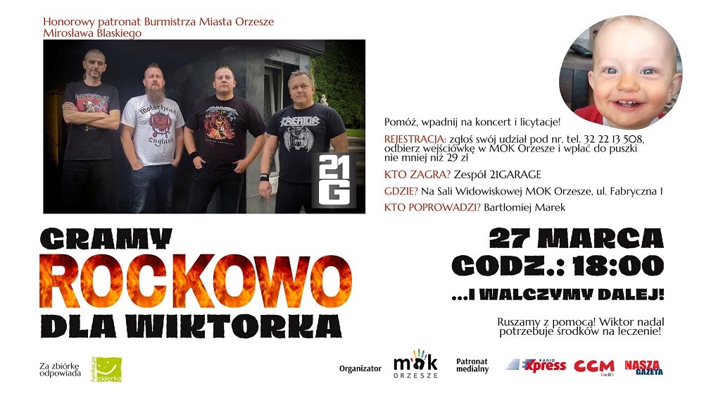 Koncert charytatywny: walczymy dalej dla Wiktorka