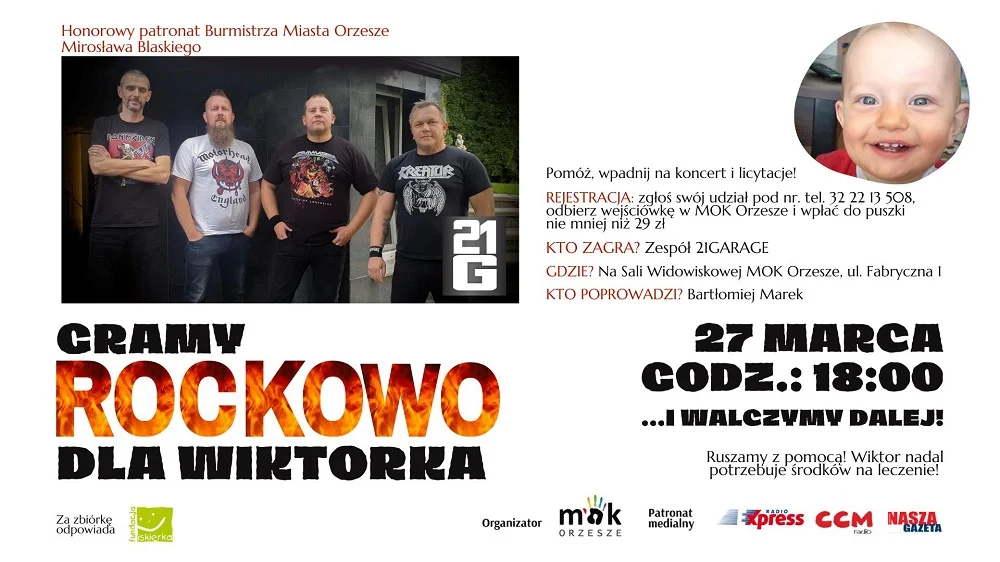Koncert charytatywny: walczymy dalej dla Wiktorka
