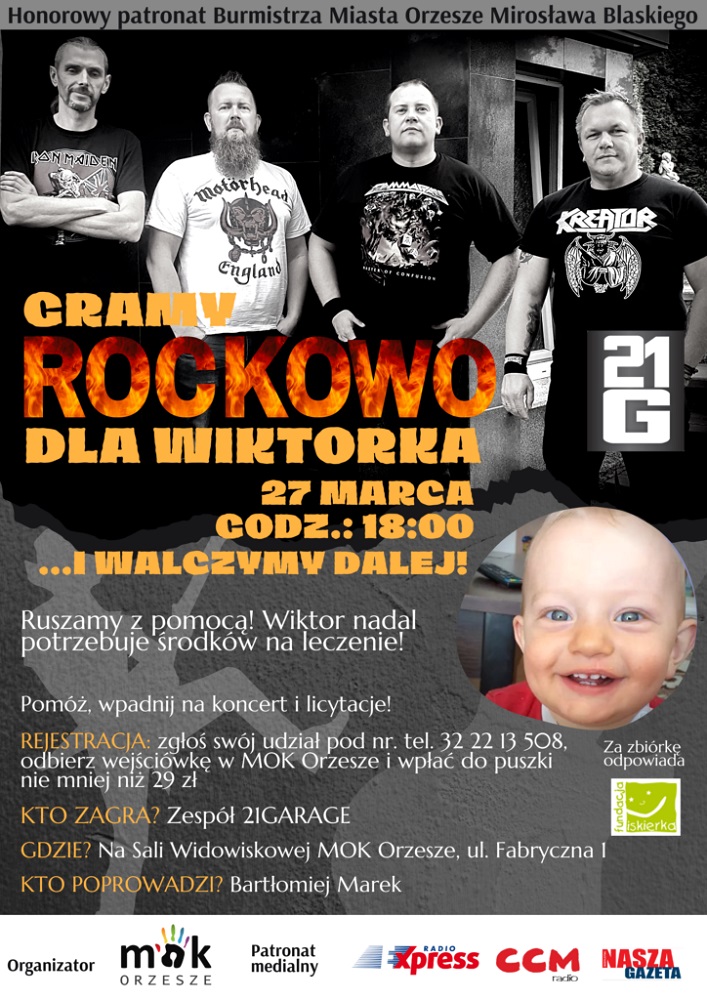 Koncert charytatywny: walczymy dalej dla Wiktorka