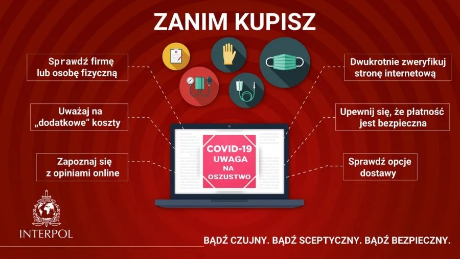Policja ostrzega: Jak chronić się przed cyberprzestępcami w czasie pandemii?