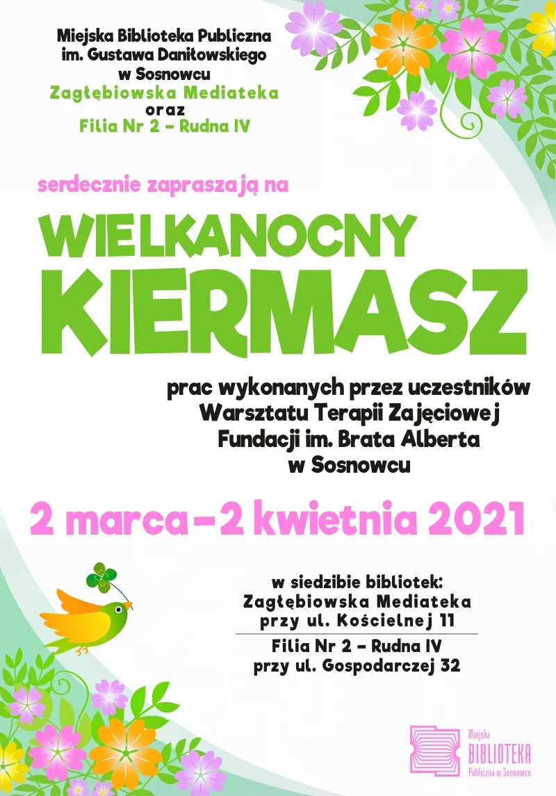 Wielkanocny kiermasz w Zagłębiowskiej Mediatece i Filii nr.2