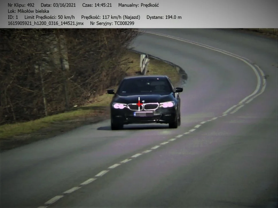 Wpadł na policyjny radar i stracił prawo jazdy