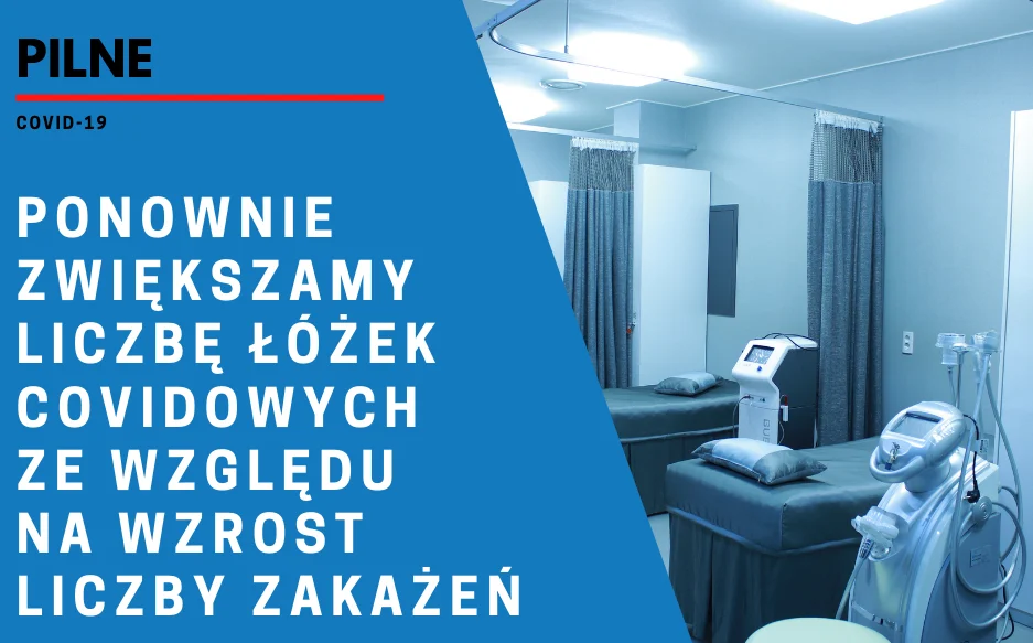 Szpital zwiększa liczbę łóżek dla pacjentów zmagających się z koronawirusem