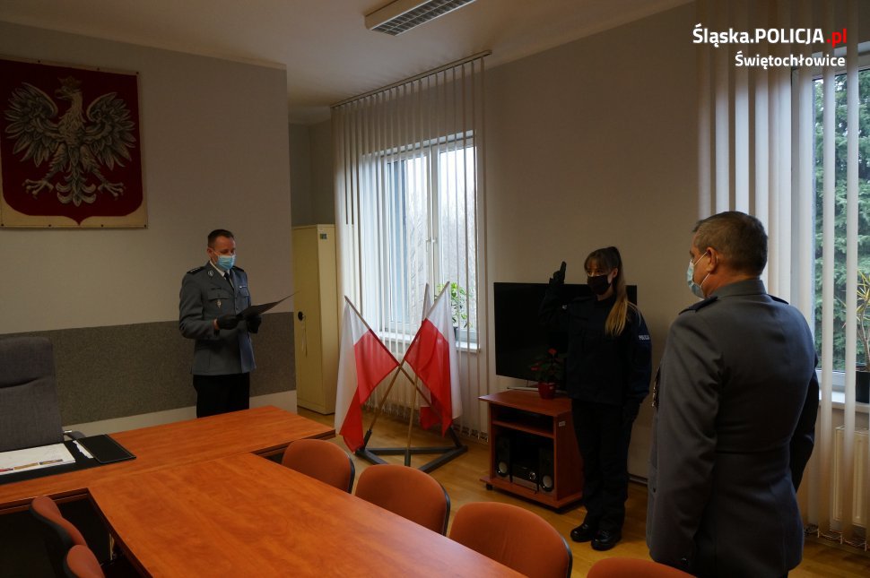Nowa policjantka złożyła rotę ślubowania