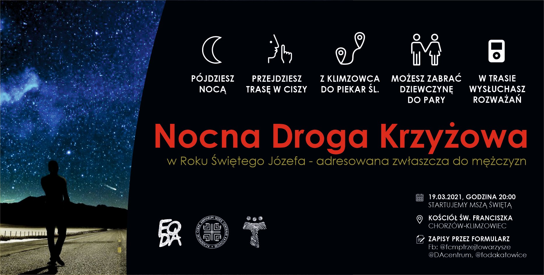 Nocna droga krzyżowa dla mężczyzn już dziś