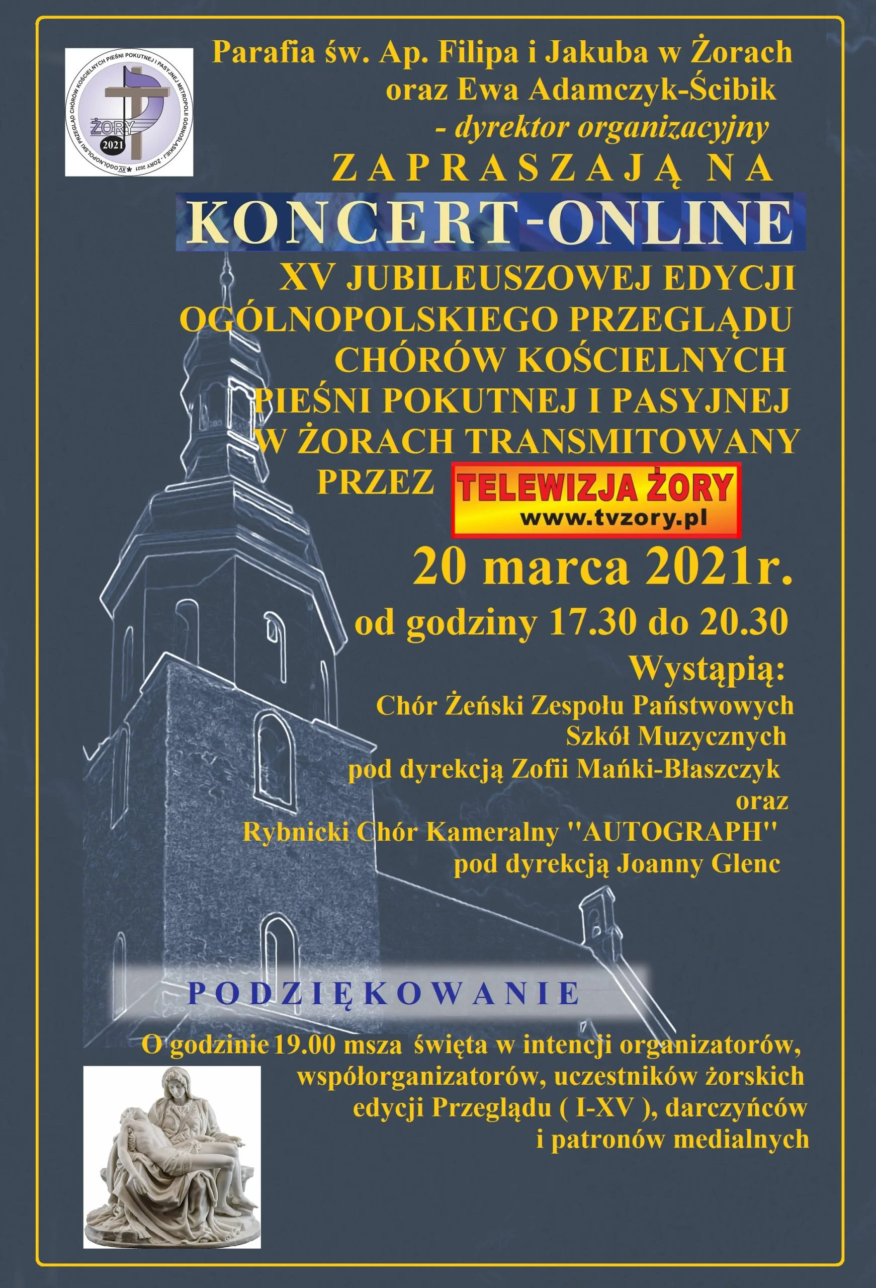 XV koncert jubileuszowej edycji Ogólnopolskiego Przeglądu Chórów Kościelnych