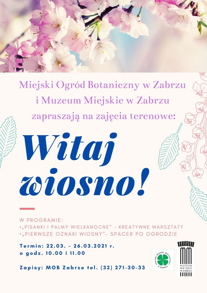 Przywitanie wiosny w Miejskim Ogrodzie Botanicznym