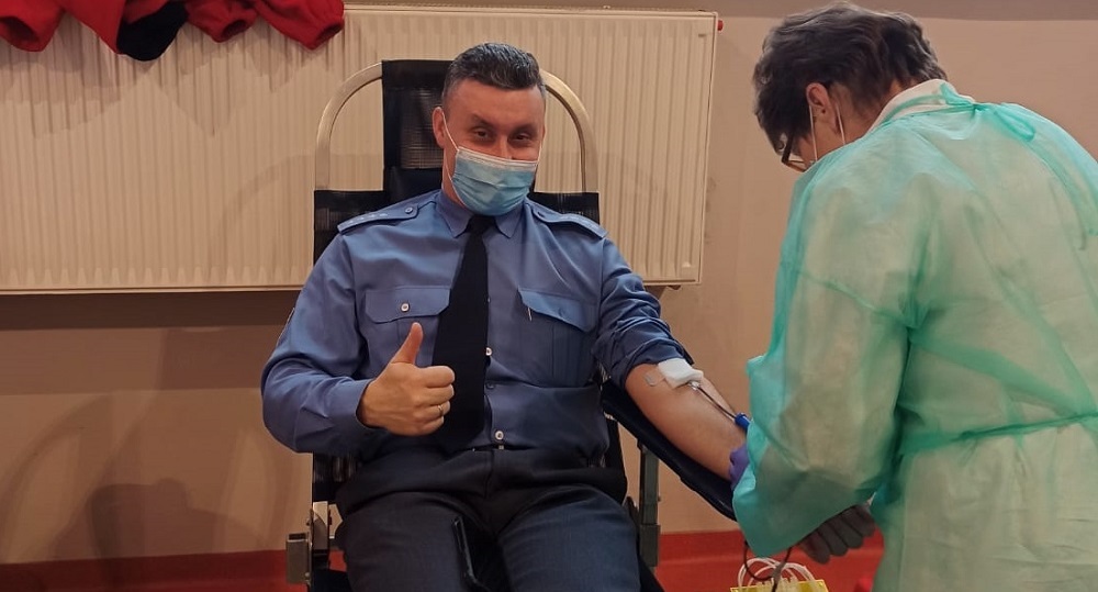 Służba więzienna podsumowuje akcję honorowego krwiodawstwa
